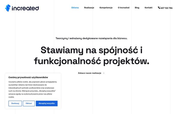 Screenshot of increated.com
