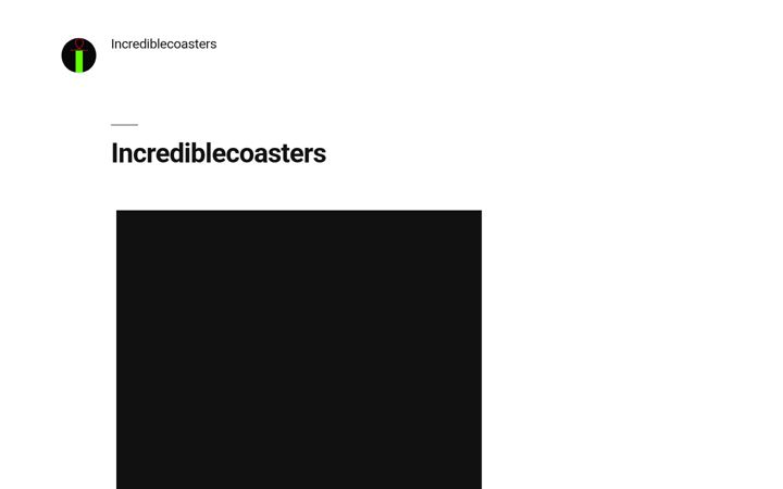 Skærmbillede af incrediblecoasters.com