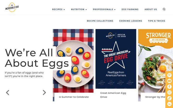 Screenshot of incredibleegg.org