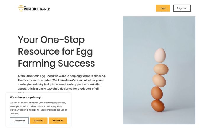 Screenshot of incrediblefarmer.org