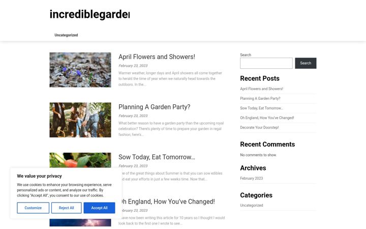 Screenshot of incrediblegardeningstore.com