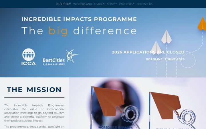 Screenshot of incredibleimpacts.com