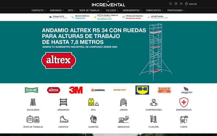 Screenshot of incremental.es