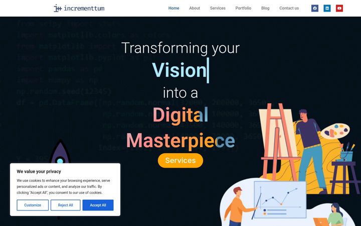 Screenshot of incrementtum.com