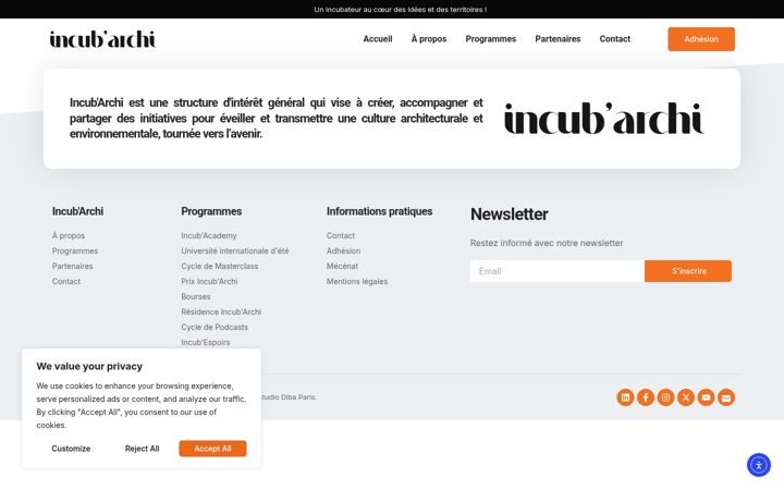 Screenshot of incubarchi.com