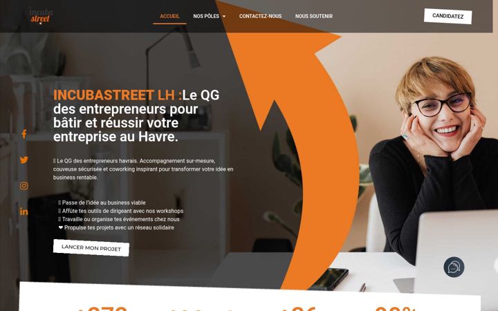 Screenshot of incubastreet-lh.fr