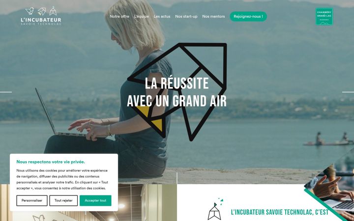 Screenshot of incubateur-savoietechnolac.com