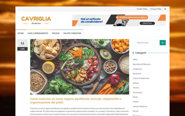 Screenshot of incubatoredicavriglia.it