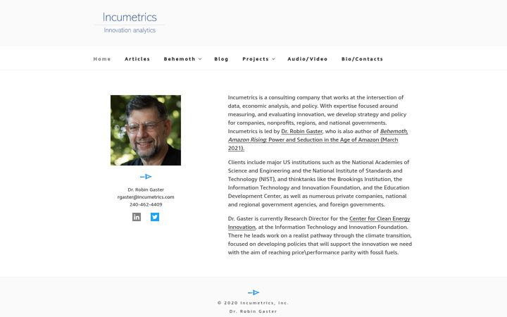 Captura de pantalla de incumetrics.com
