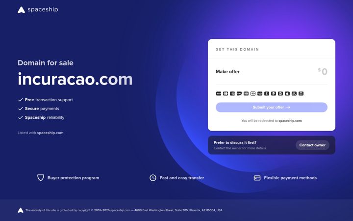 Captura de pantalla de incuracao.com