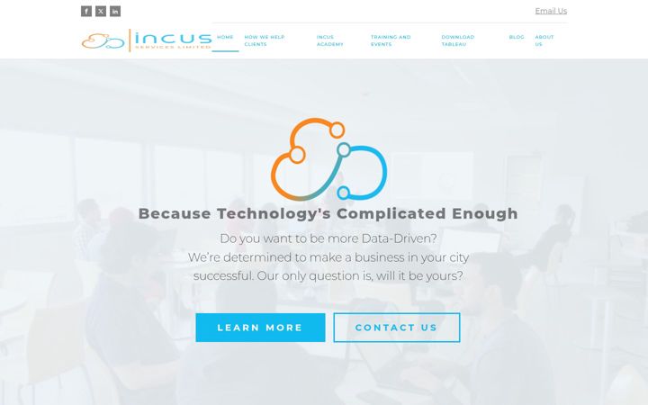 Captura de pantalla de incusservices.com