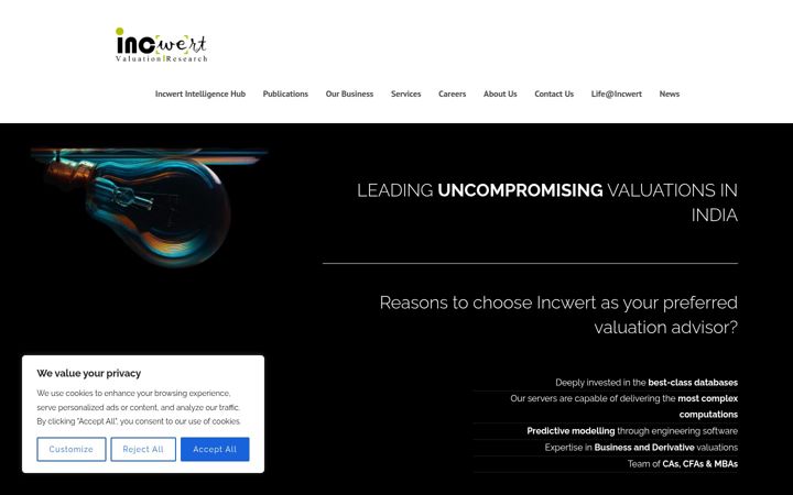 Captura de pantalla de incwert.com