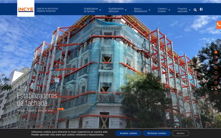 Captura de pantalla de incye.com