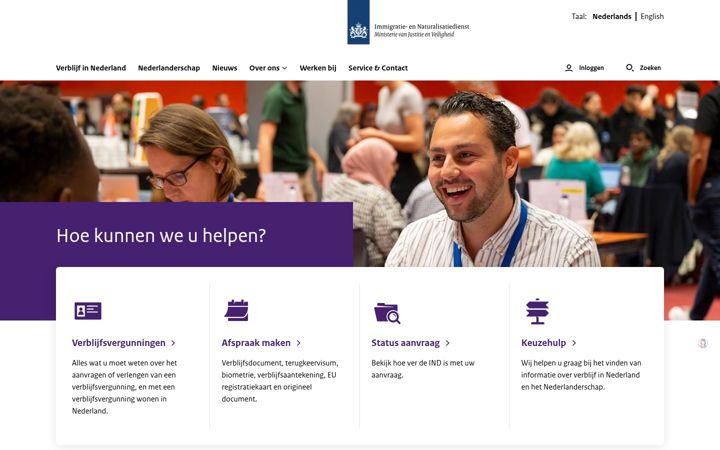 Screenshot stránky ind.nl