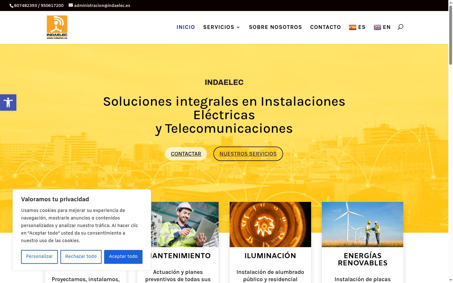 Screenshot tal-banner tal-kunsens muri qabel kwalunkwe interazzjoni