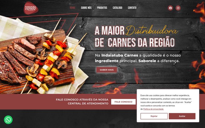 Screenshot of indaiatubacarnes.com.br