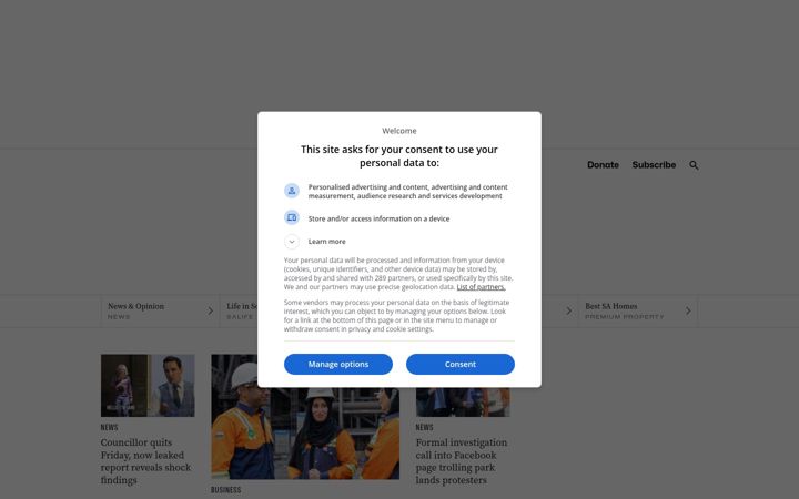 Screenshot of indailysa.com.au
