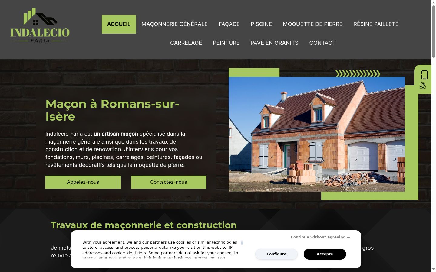 Screenshot tal-banner tal-kunsens muri qabel kwalunkwe interazzjoni