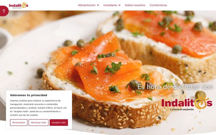 Captura de pantalla de indalitos.com