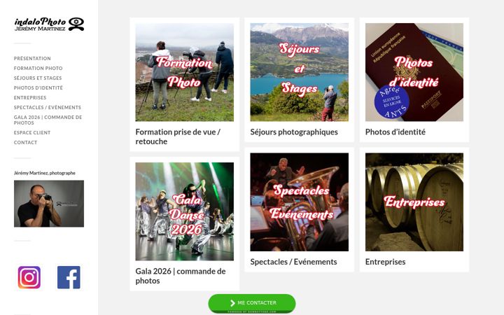 Screenshot of indalophoto.fr
