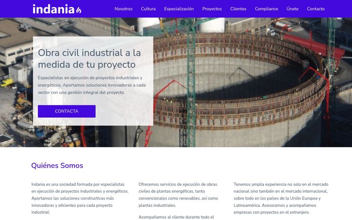 Screenshot of indania.com