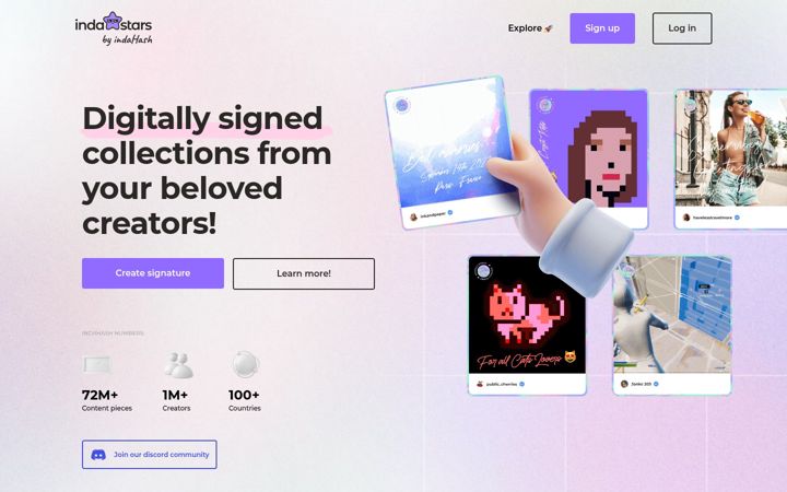 Screenshot of indastars.com