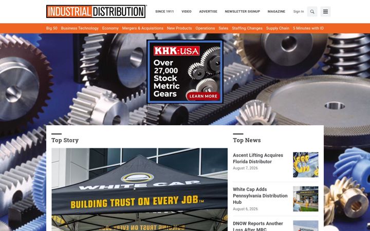 Screenshot of inddist.com