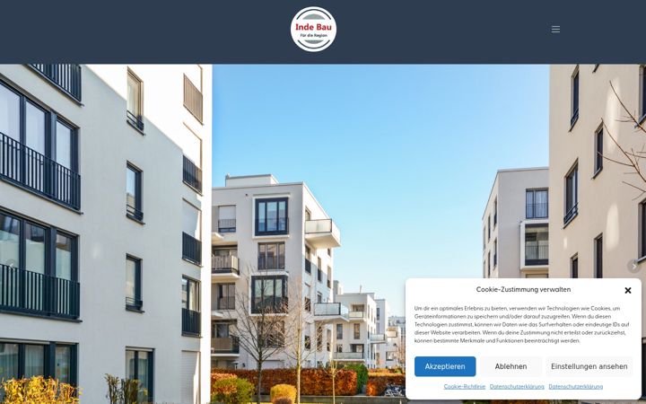Screenshot of inde-bau.de