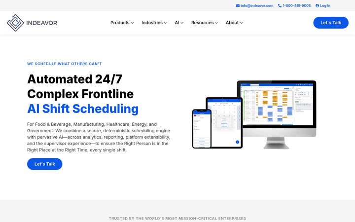 Screenshot of indeavor.com