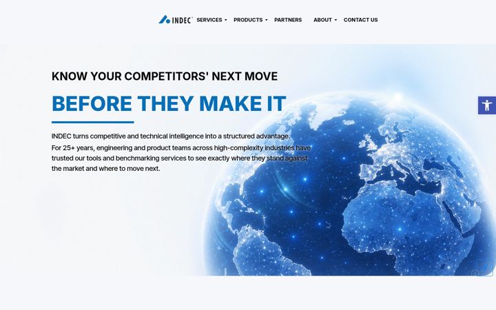 Screenshot of indec-group.com