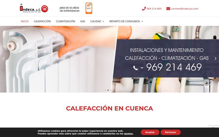 Screenshot of indecasl.com