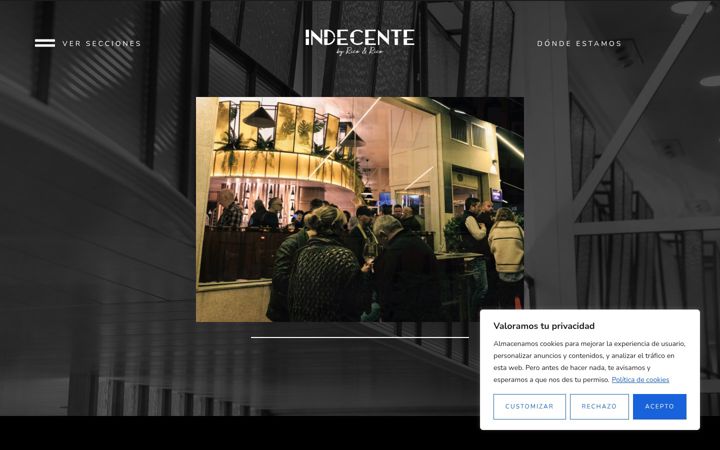 Screenshot of indecenteyrico.com