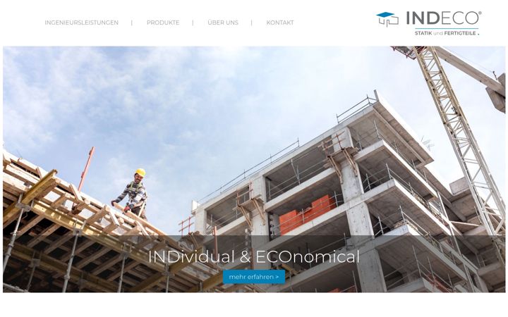 Screenshot of indeco.de
