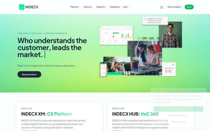 Screenshot of indecx.com.br