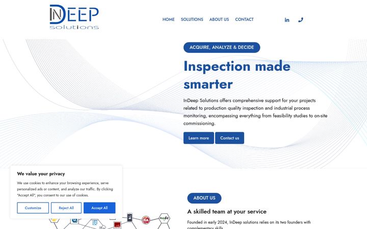 Screenshot of indeep-solutions.com