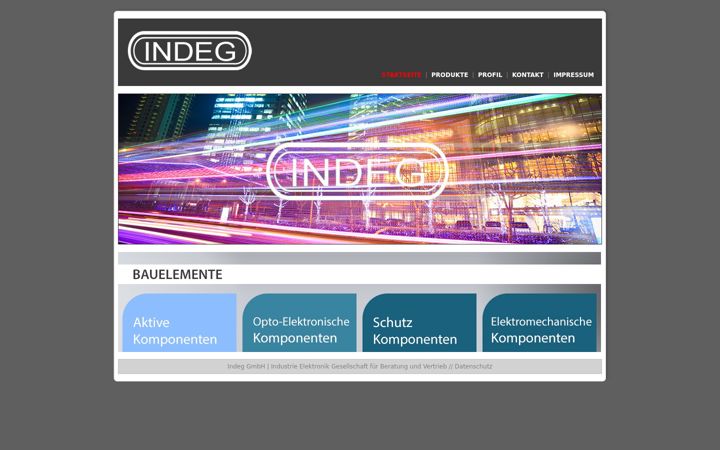 Screenshot of indeg.de