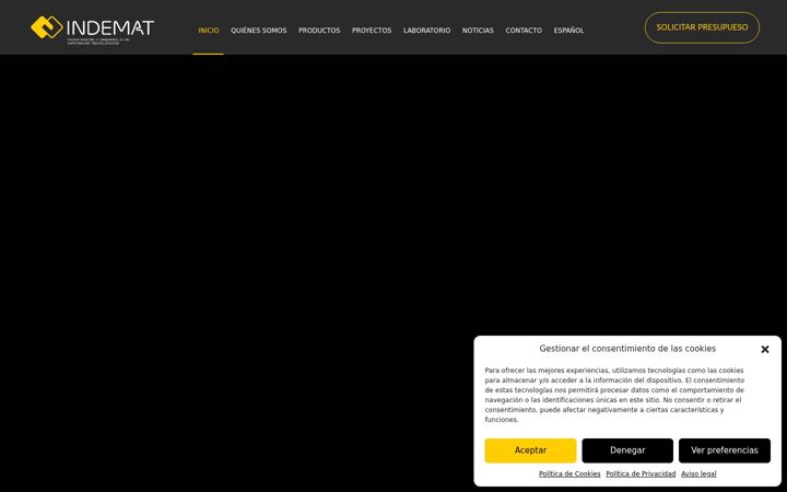 Screenshot of indemat.com