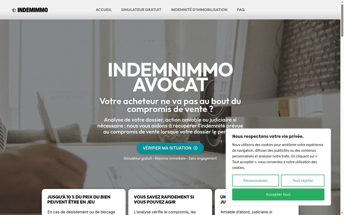Screenshot van de toestemmingsbanner zoals getoond vóór enige interactie