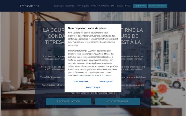 Screenshot of indemnisationtr.fr
