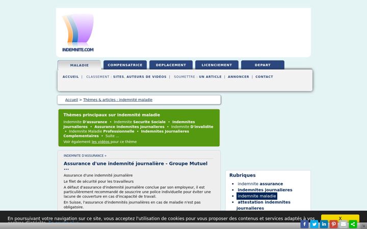 Screenshot of indemnite.com
