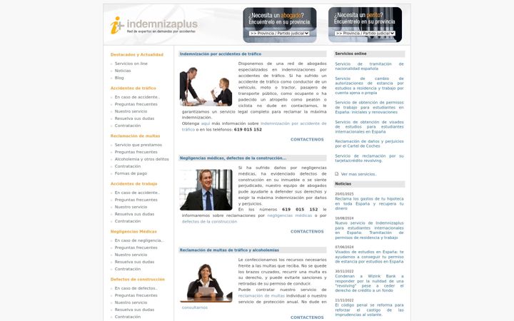 Screenshot of indemnizaplus.com