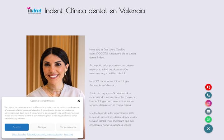 Screenshot of indent.es