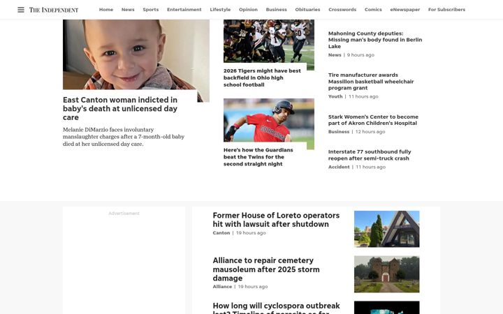 Screenshot of indeonline.com