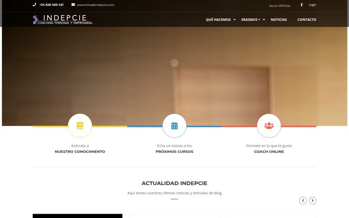 Snímek obrazovky indepcie.com