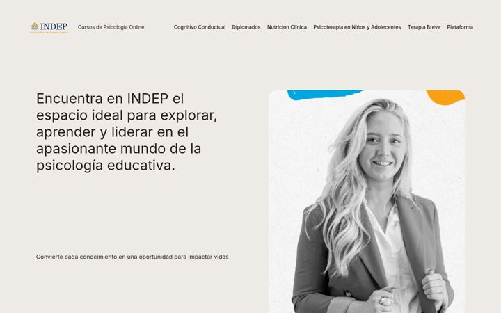 Snímek obrazovky indepedu.com