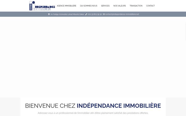 Screenshot of independance-immobiliere.net