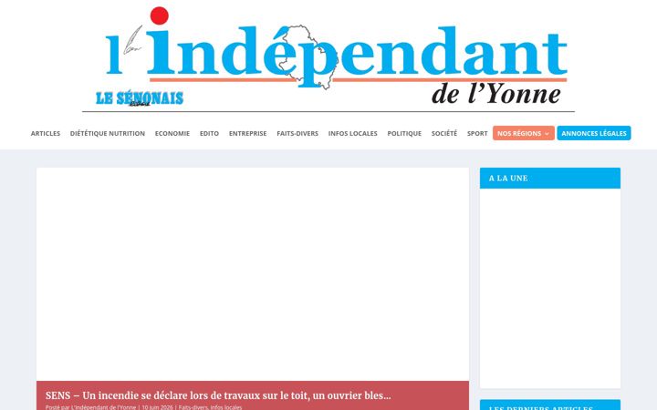 Screenshot of independantdelyonne.com