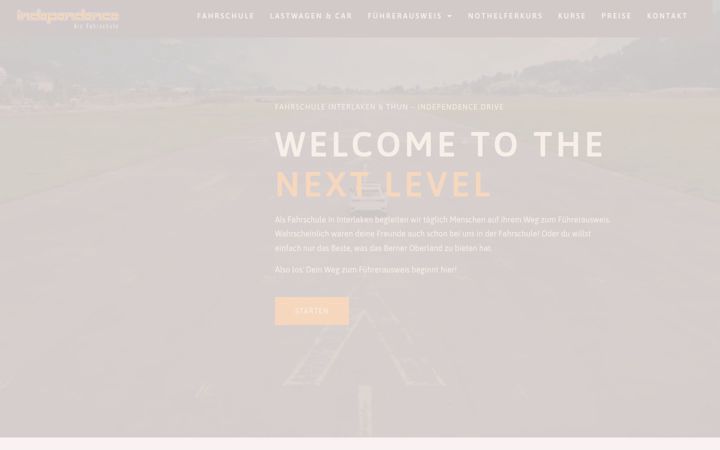 Screenshot of independence-drive.ch