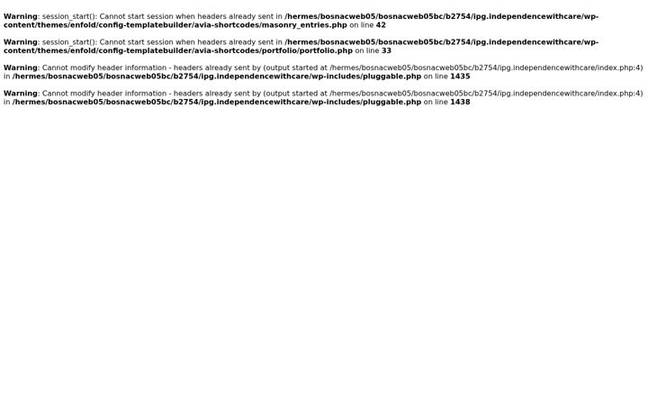 Screenshot of independencewithcare.org.uk