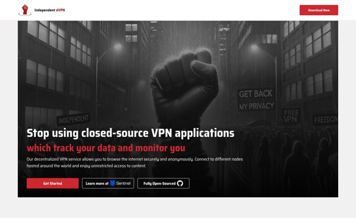 Screenshot of independentdvpn.com